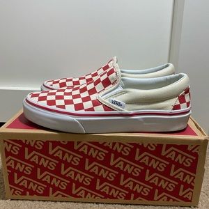 Red Checkered Vans